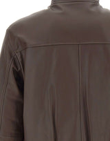 BOSS Giacca in pelle "C-Marac" BROWN Uomo 