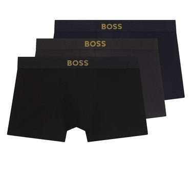 BOSS Set 3 boxer corti in cotone elasticizzato MULTICOLOR Uomo 