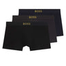 BOSS Set 3 boxer corti in cotone elasticizzato MULTICOLOR Uomo 