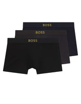 BOSS Set 3 boxer corti in cotone elasticizzato MULTICOLOR Uomo 