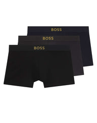 BOSS Set 3 boxer corti in cotone elasticizzato MULTICOLOR Uomo 