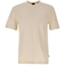 BOSS T-shirt in cotone e cashmere WHITE Uomo 