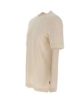 BOSS T-shirt in cotone e cashmere WHITE Uomo 