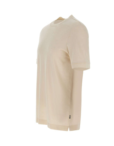 BOSS T-shirt in cotone e cashmere WHITE Uomo 