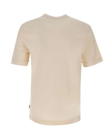 BOSS T-shirt in cotone e cashmere WHITE Uomo 