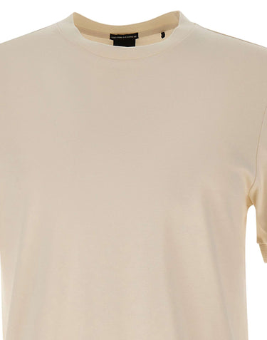 BOSS T-shirt in cotone e cashmere WHITE Uomo 