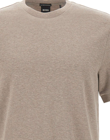 BOSS T-shirt in cotone e cashmere BEIGE Uomo 