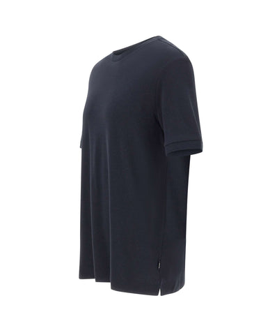 BOSS T-shirt in cotone e cashmere BLUE Uomo 
