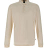 BOSS Polo in misto cotone e cashmere WHITE Uomo 