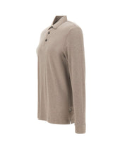 BOSS Polo in cotone e cashmere BEIGE Uomo 