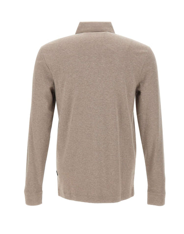 BOSS Polo in cotone e cashmere BEIGE Uomo 