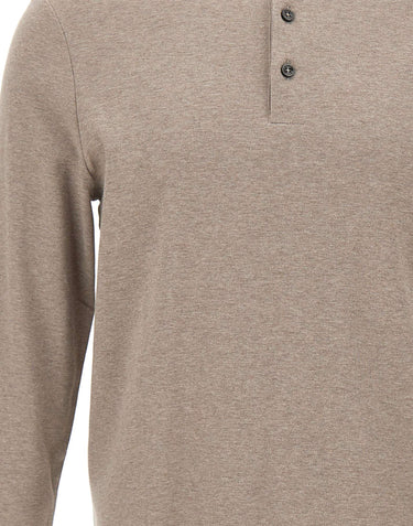BOSS Polo in cotone e cashmere BEIGE Uomo 