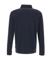 BOSS Polo in misto cotone e cashmere BLUE Uomo 