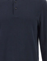BOSS Polo in misto cotone e cashmere BLUE Uomo 