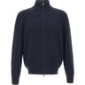 BOSS Cardigan in lana e cashmere con zip BLUE Uomo 