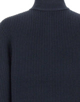 BOSS Cardigan in lana e cashmere con zip BLUE Uomo 