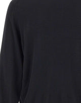 BOSS Cardigan in lana con colletto polo BLACK Uomo 
