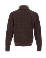 BOSS Maglia in lana e cashmere BROWN Uomo 