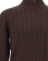 BOSS Maglia in lana e cashmere BROWN Uomo 