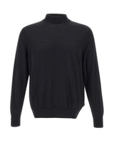 BOSS Maglia in lana vergine BLACK Uomo 