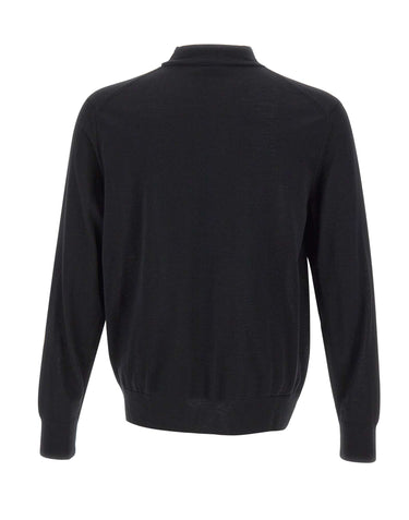 BOSS Maglia in lana vergine BLACK Uomo 