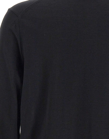 BOSS Maglia in lana vergine BLACK Uomo 