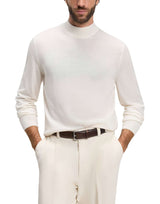BOSS Maglia in lana vergine WHITE Uomo 