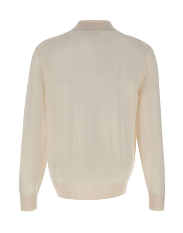 BOSS Maglia in lana vergine WHITE Uomo 