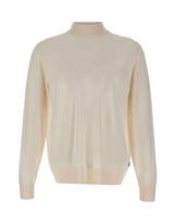 BOSS Maglia in lana vergine WHITE Uomo 