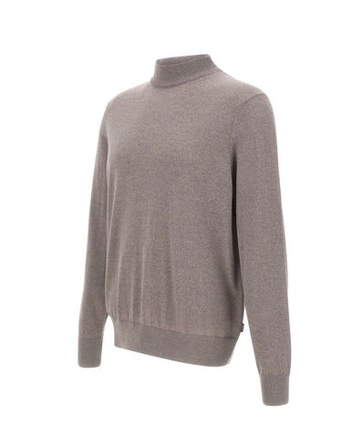 BOSS Maglia in lana vergine GREY Uomo 