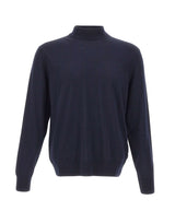 BOSS Maglia in lana vergine BLUE Uomo 