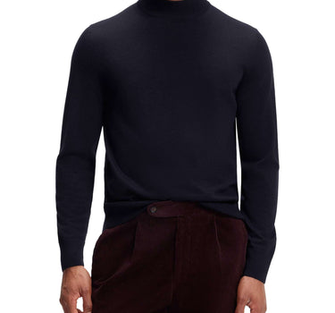 BOSS Maglia in lana vergine BLUE Uomo 
