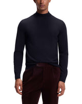 BOSS Maglia in lana vergine BLUE Uomo 