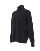 BOSS Cardigan in cotone e lana vergine BLACK Uomo 