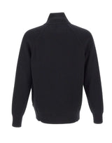 BOSS Cardigan in cotone e lana vergine BLACK Uomo 
