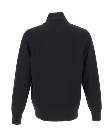 BOSS Cardigan in cotone e lana vergine BLACK Uomo 