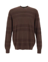 BOSS Maglia in lana vergine BROWN Uomo 