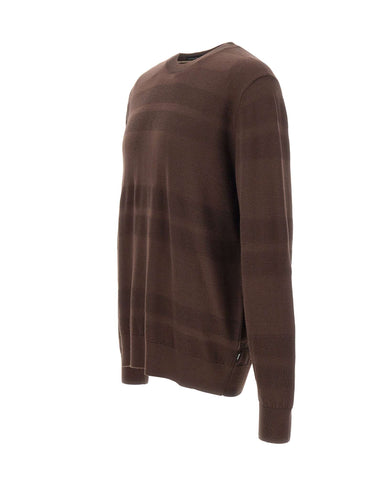 BOSS Maglia in lana vergine BROWN Uomo 