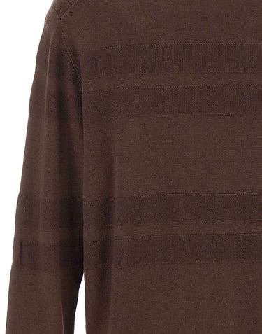 BOSS Maglia in lana vergine BROWN Uomo 