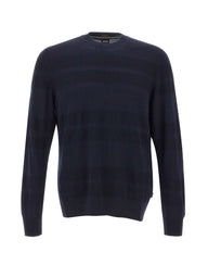 BOSS Maglia in lana vergine BLUE Uomo 