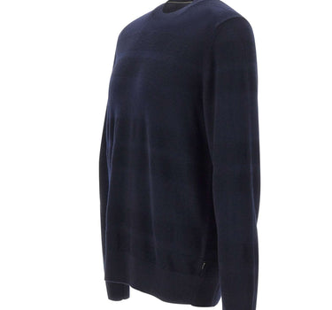 BOSS Maglia in lana vergine BLUE Uomo 