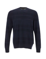 BOSS Maglia in lana vergine BLUE Uomo 