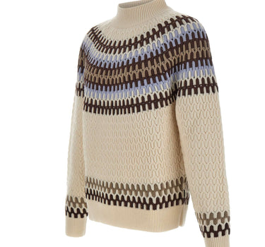 BOSS Maglione in lana con motivo Fair Isle MULTICOLOR Uomo 