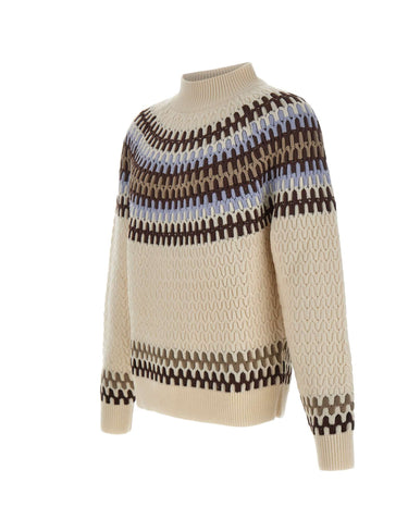 BOSS Maglione in lana con motivo Fair Isle MULTICOLOR Uomo 