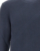 BOSS Maglione in lana vergine BLUE Uomo 