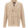 BOSS Cardigan in cashmere relaxed fit BEIGE Uomo 