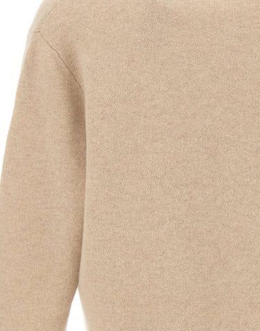 BOSS Cardigan in cashmere relaxed fit BEIGE Uomo 