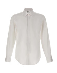 BOSS Camicia regular-fit in satin di cotone WHITE Uomo 