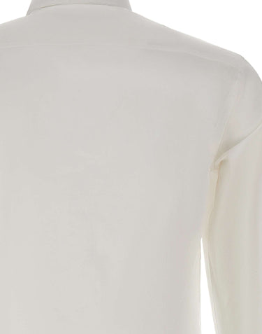 BOSS Camicia in cotone e seta slim fit WHITE Uomo 