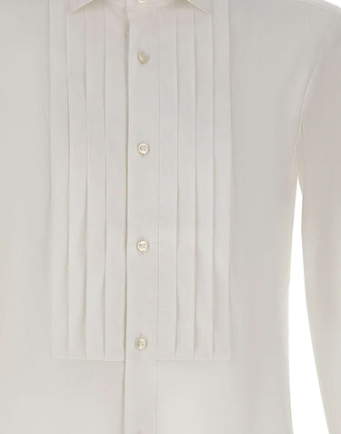 BOSS Camicia in cotone e seta slim fit WHITE Uomo 